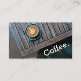 Design Coffee Square Table Einfacher Loyalitätspas Treuekarte