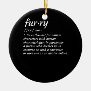 Design-Cosplay für Furnier-Furries Keramik Ornament