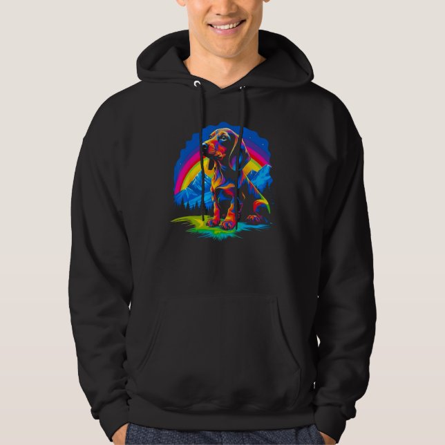 Design Dackel Hund Hoodie (Vorderseite)