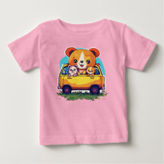 Design de camiseta de animais para crianças. baby t-shirt
