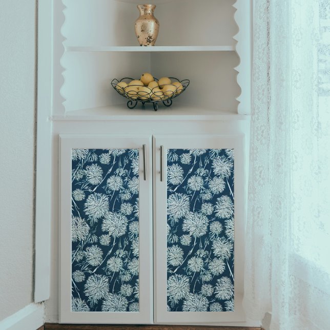 Design-Decoupage von blauen Lüstern Seidenpapier (Von Creator hochgeladen)