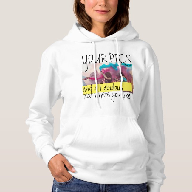 Design deine Hoodie! Personalisiertes Foto Sweatsh Hoodie (Vorderseite)
