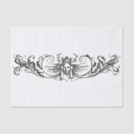 Design-Deko für Schwarz und Weiß Seidenpapier