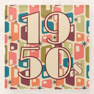 Design der 1950er Jahre Glasuntersetzer