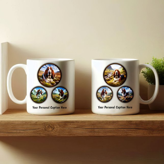 Design der 6-Image-Kaffee-Tasse im Basset-Hund Kaffeetasse (Von Creator hochgeladen)