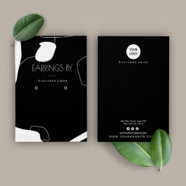 Design der abstrakten Schwarz/Weiß-Ohren-Grafikkar