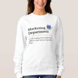 Design der Abteilung Marketing Sweatshirt