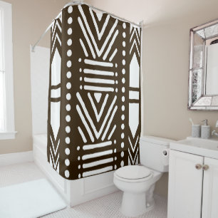 Design der afrikanischen Muscheldusche Duschvorhang