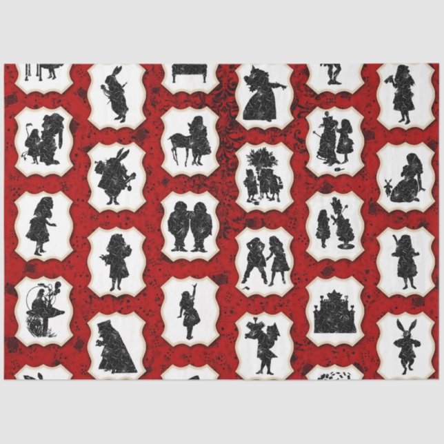 Design der Alice im Wunderland 3 Seidenpapier (Vorderseite)