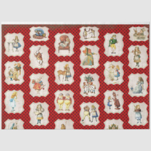 Design der Alice im Wunderland 6 Seidenpapier