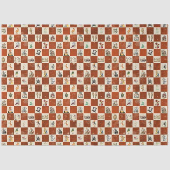 Design der Alice im Wunderland 8 Seidenpapier (Vorderseite)