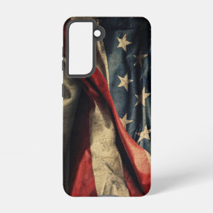 Design der amerikanischen Flag Waving Fabric Samsung Galaxy Hülle