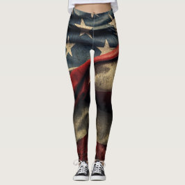 Design der amerikanischen Flagge Leggings