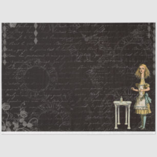 Design der anderen Alice im Wunderland 43 Seidenpapier