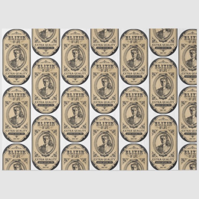 Design der Apotheke- und Potionsreihe 17 Seidenpapier (Vorderseite)