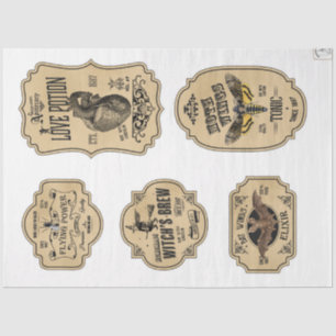Design der Apotheke- und Potionsreihe 20 Seidenpapier