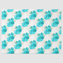 Design der Aqua- und Gold-Serie 8 Seidenpapier