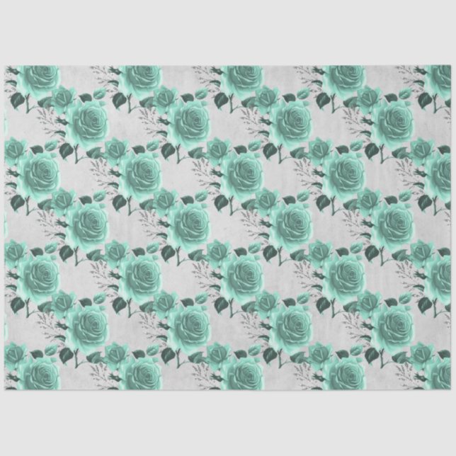 Design der Aqua- und Silver-Serie 10 Seidenpapier (Vorderseite)