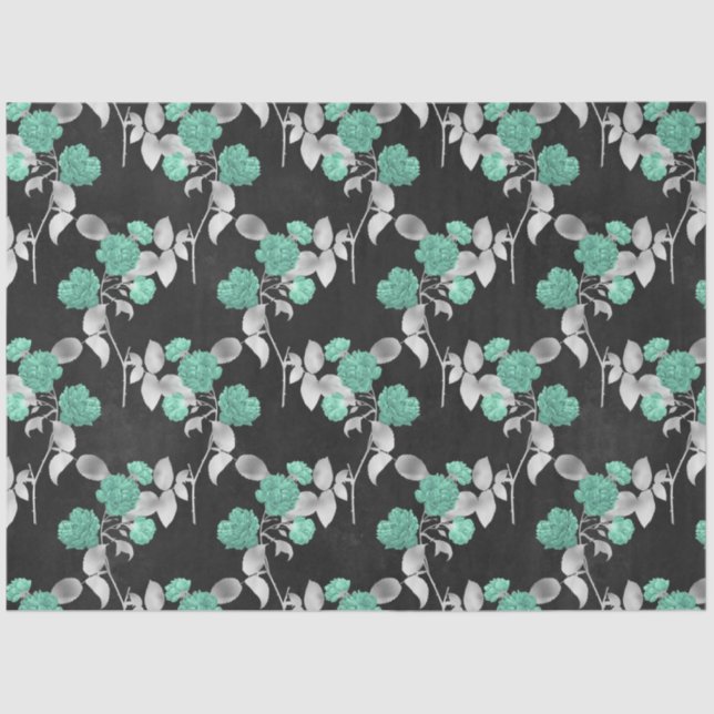 Design der Aqua- und Silver-Serie 11 Seidenpapier (Vorderseite)