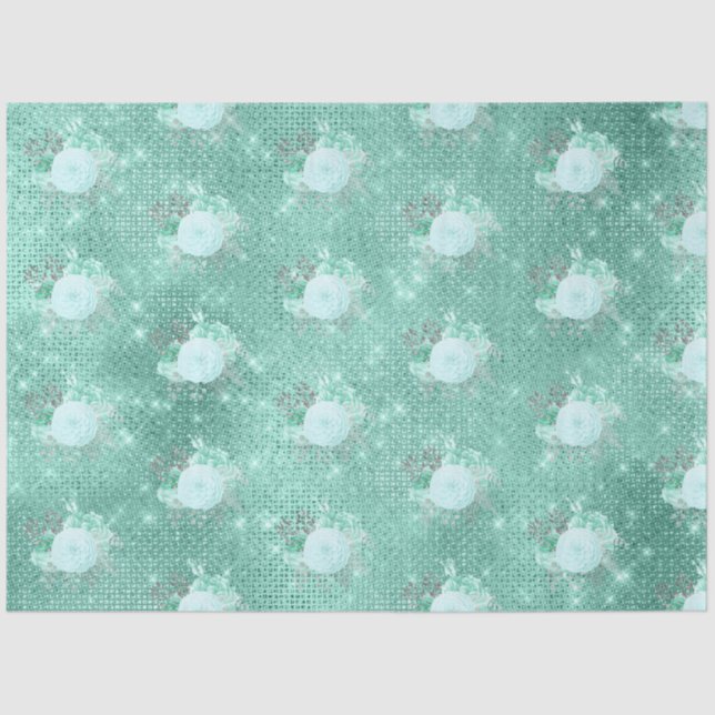 Design der Aqua- und Silver-Serie 13 Seidenpapier (Vorderseite)