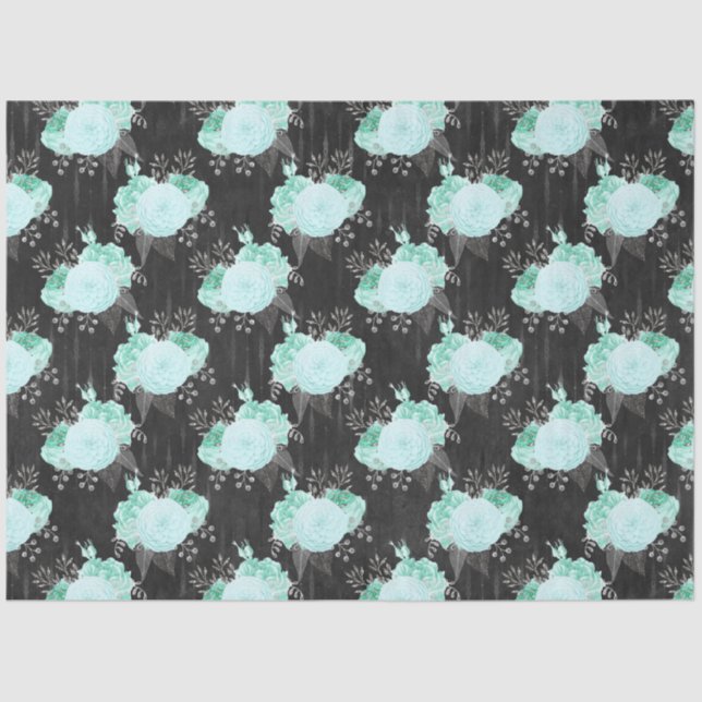 Design der Aqua- und Silver-Serie 15 Seidenpapier (Vorderseite)