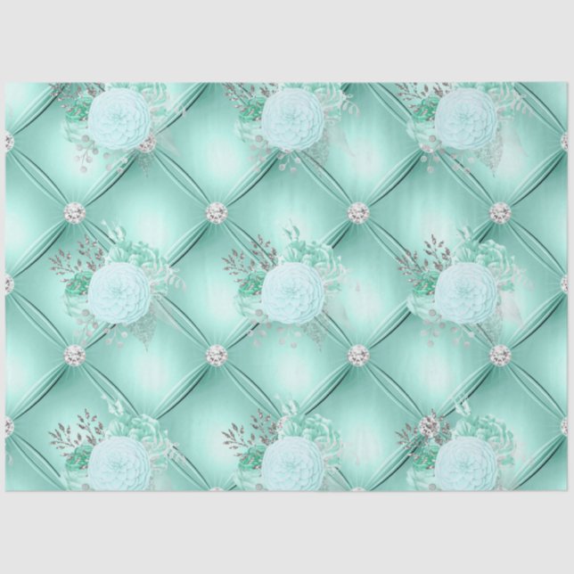 Design der Aqua- und Silver-Serie 3 Seidenpapier (Vorderseite)