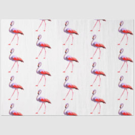 Design der Aquarell-Flamingo-Serie 4 Seidenpapier