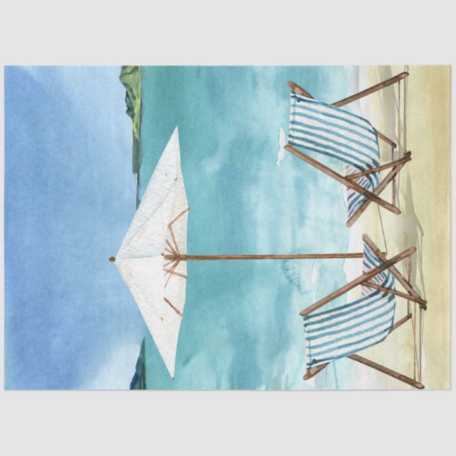 Design der Aquarellbilder der Reihe 1 Seidenpapier (Vorderseite)