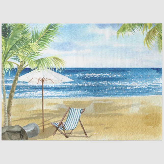 Design der Aquarellbilder der Serie 4 Seidenpapier (Vorderseite)