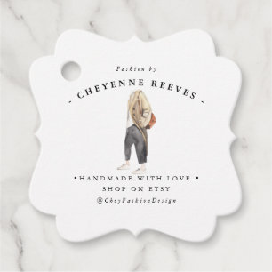 Design der Aquarellfarben Business Hang Tag Geschenkanhänger