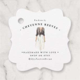 Design der Aquarellfarben Business Hang Tag Geschenkanhänger