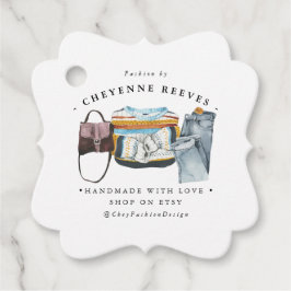 Design der Aquarellfarben | Business Hang Tag Geschenkanhänger