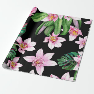 Design der Aquarellorchideen 27 Geschenkpapier