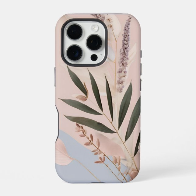 🌸 "Design der ästhetischen Blume" 🌿 iPhone Hülle (Rückseite)