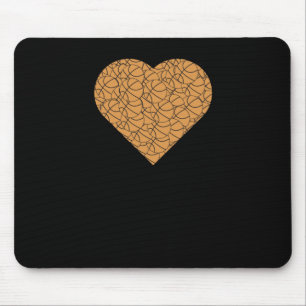 Design der Basketball-Herz-Liebe Mousepad