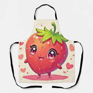 Design der bezaubernden Strawberry-Liebe Schürze