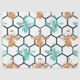 Design der Bienenreihe Holz 63 Seidenpapier