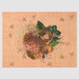 Design der Bienenreihe Holz 68 Seidenpapier