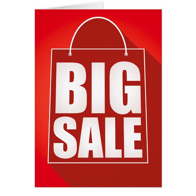 Design der Big Sale Red Retail Bag (Von Creator hochgeladen)