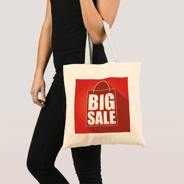 Design der Big Sale Red Retail Bag Tragetasche (Von Creator hochgeladen)