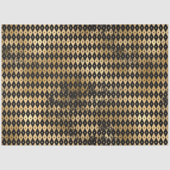 Design der Black and Gold Circus Serie 10 Seidenpapier (Vorderseite)