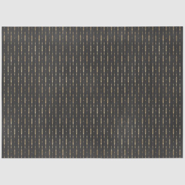 Design der Black and Gold Circus Serie 17 Seidenpapier (Vorderseite)