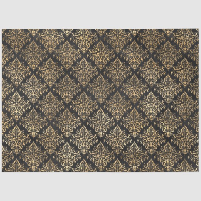 Design der Black and Gold Circus Serie 5 Seidenpapier (Vorderseite)