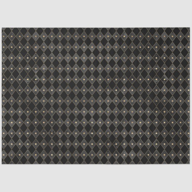 Design der Black and Gold Circus Serie 8 Seidenpapier (Vorderseite)