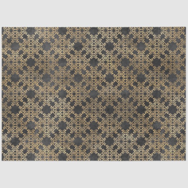 Design der Black and Gold Circus Serie 9 Seidenpapier (Vorderseite)