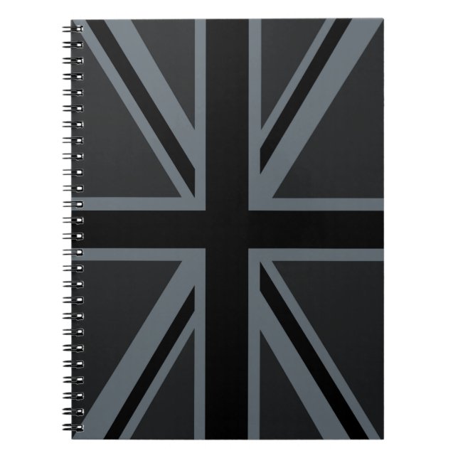 Design der Black Union Jack Flag Notizblock (Vorderseite)