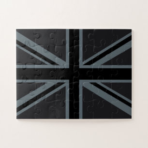 Design der Black Union Jack Flag Puzzle