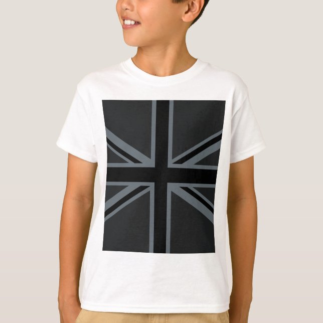 Design der Black Union Jack Flag T-Shirt (Vorderseite)
