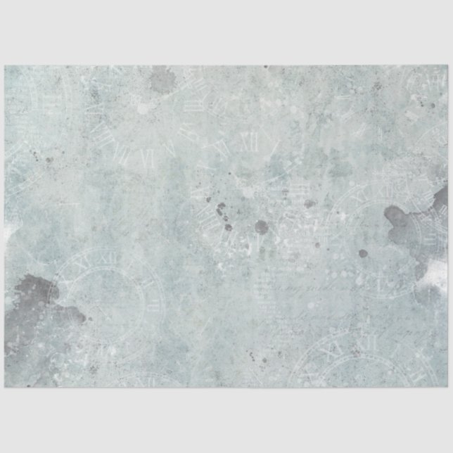 Design der blauen Alice im Wunderland 11 Seidenpapier (Vorderseite)