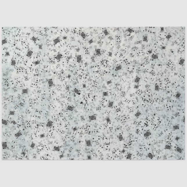 Design der blauen Alice im Wunderland 4 Seidenpapier (Vorderseite)